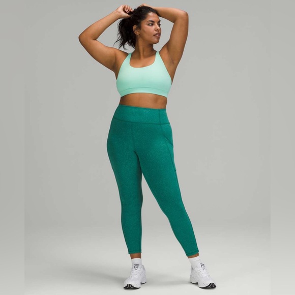 NWOT Lululemon Invigorate High-Rise Tight 25” in Crunch Teal Lagoon size 2 - Picture 5 of 9